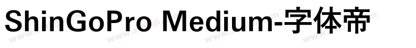 ShinGoPro Medium字体转换